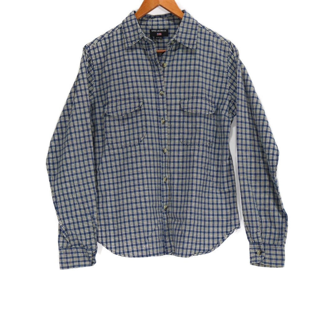 Quizz Jeans Women's Plaid Button Up Shirt - Size L